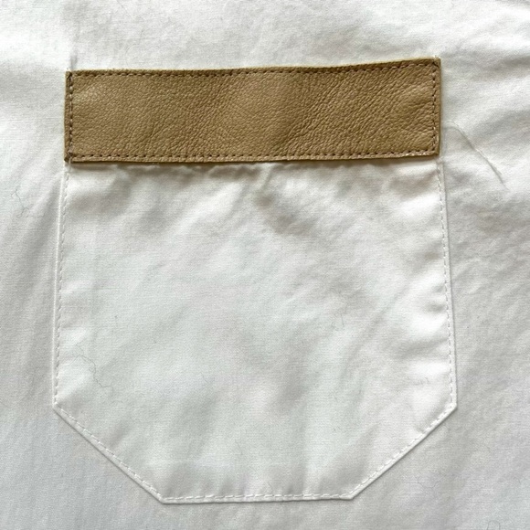 J.Crew Thomas Mason leather trim tunic top *shop@iamwarrior - Picture 4 of 11